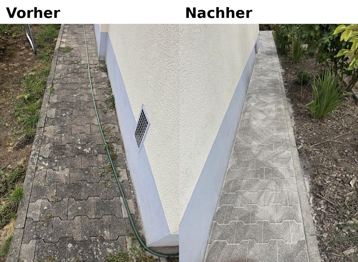 Vorher Nachher Steinreinigung